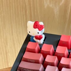 Hellokitty爱心猫高品质加厚机械键盘帽可爱卡通立体键盘帽客制化