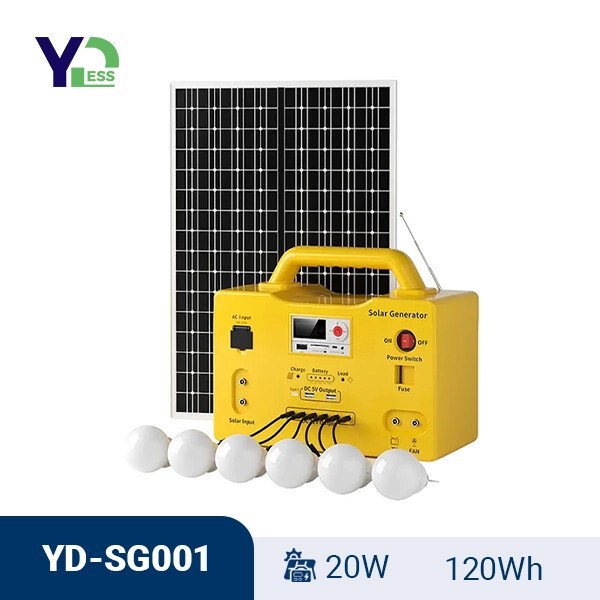 Solar Dc Photovoltaic Lighting System Portable Outdoor Mobile Home Radio Multi-Scenario Universal Small System