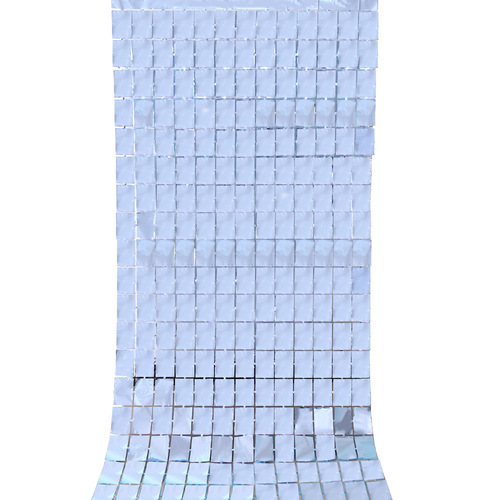 1*2m Square Rain Silk Door Curtain Birthday Party Decoration Wedding Background Wall Decoration Curtain Bright Square Rain Silk Curtain