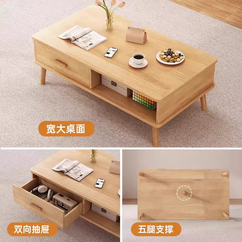 Mesa de té, mesa de alquiler, mesa de comedor de doble uso, simple, moderno, sofá de almacenamiento de doble capa, mesa de té, mesa de té creativa, popularidad en línea
