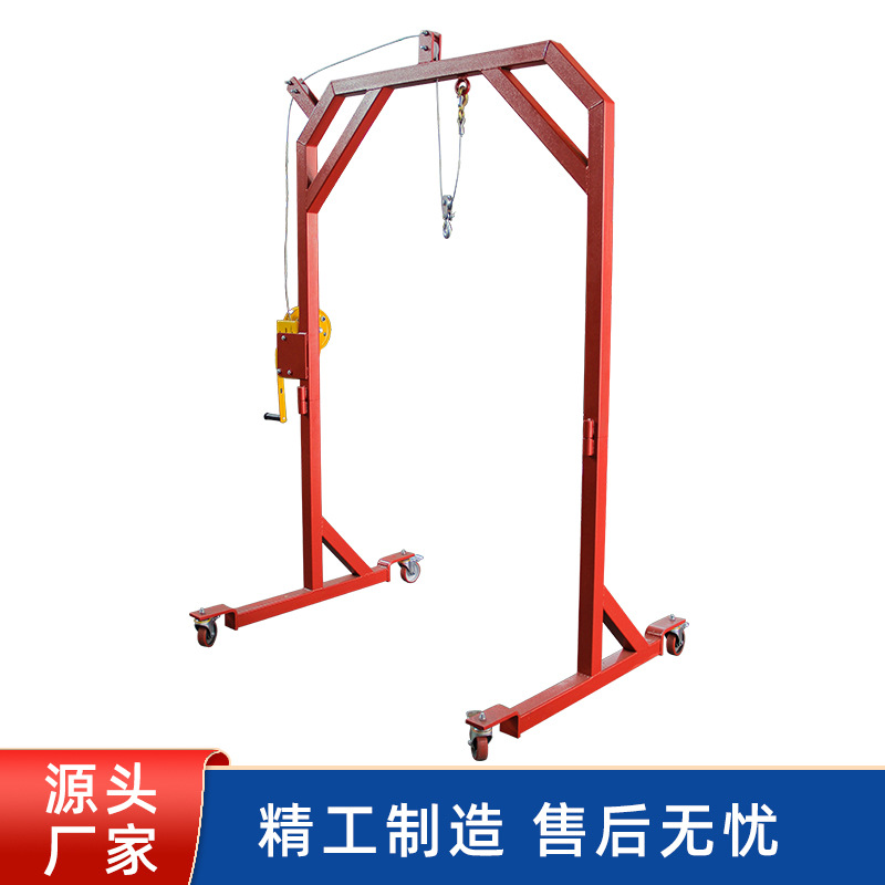 Grúa de pórtico móvil pequeña grúa de pórtico móvil simple que mueve objetos pesados