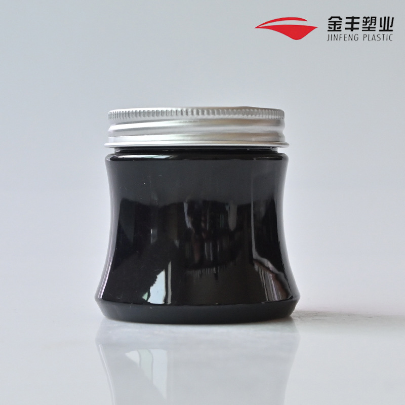 PET膏霜束腰瓶100ml收腰罐子 面霜眼霜化妆品分装瓶发膜罐子批发