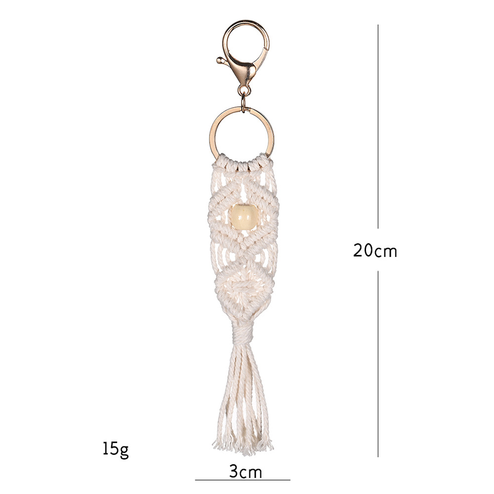Ethnic Style Solid Color Cotton Unisex Bag Pendant Keychain display picture 4