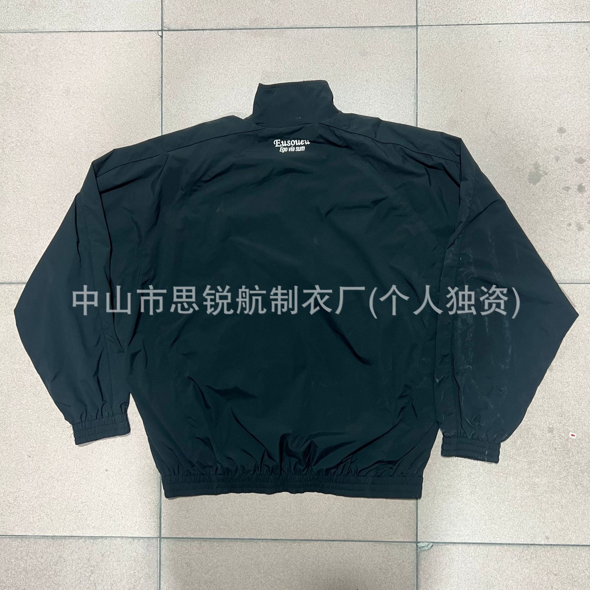 D&G风格男士深色立领棒球服复古美式刺绣徽章夹克秋冬百搭男装定