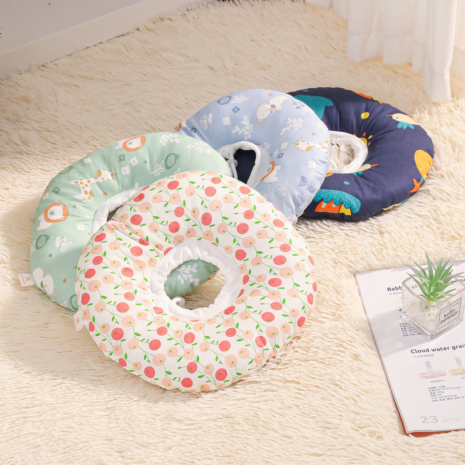 Z impresión de algodón impermeable Elizabeth anillo suave cubierta de belleza para gatos cubierta protectora para cuello de gato collar para mascotas al por mayor