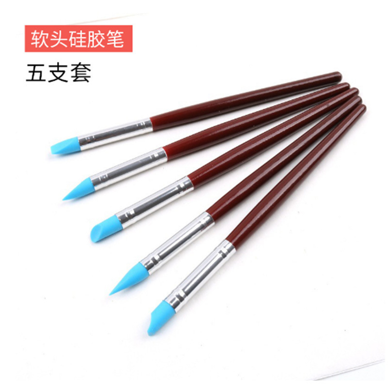 Watercolor white liquid applicable pen white glue pen silicone pen oil painting modeling pen white pen new manicure silicone pen