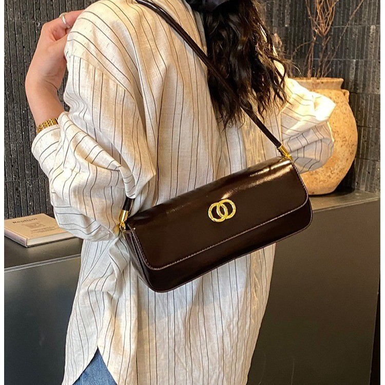 Borsa a spalla vintage donna stile francese baguette modello_voghion.com