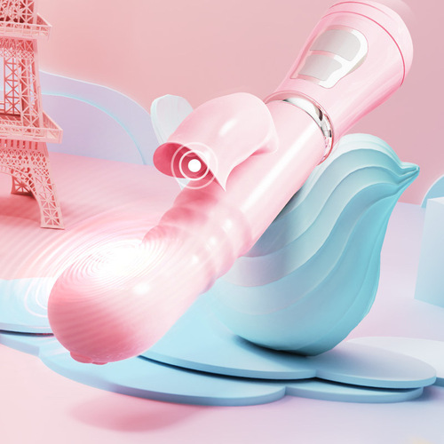 Female Passionate Variable Frequency Tongue Licking Vibrating Massager Rabbit Vibrator Dual Shock AV Stick Charging Massager