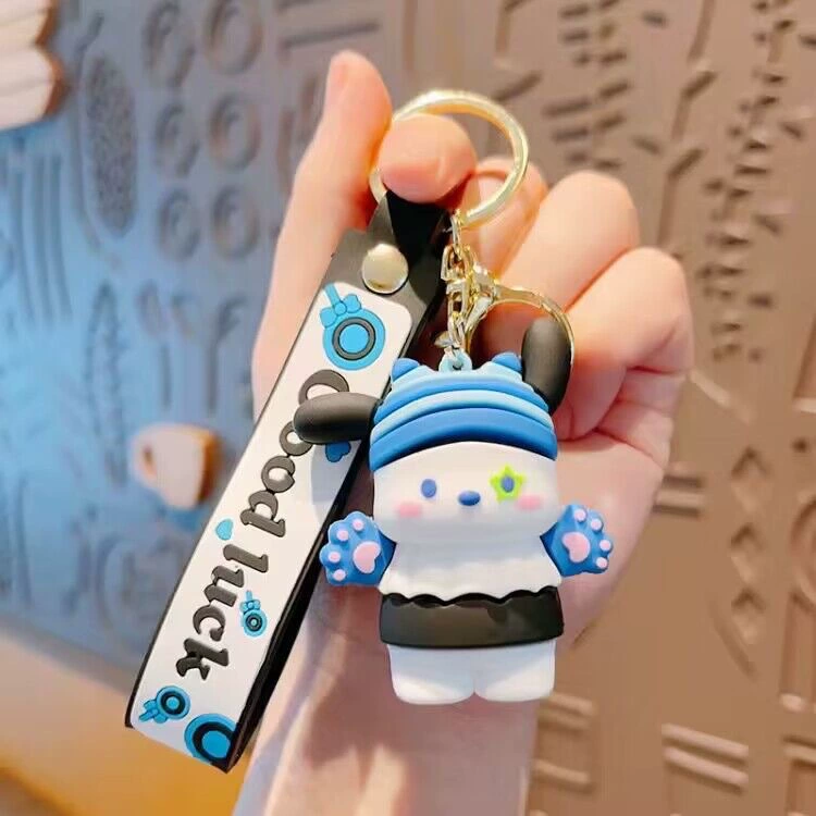 Кулон на брелке (Sanrio) Набор милых силиконовых подвесок — мягкие резиновые талисманчики, подарок на день рождения, различные персонажи
