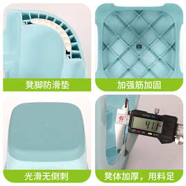 家用简约凳子高中矮三种规格塑料凳子儿童板凳夜市摆摊小凳子