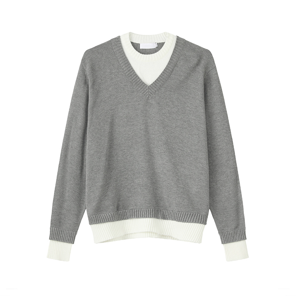 MTLCLOTHES Hombres| Coreana capa de doble estilo chaqueta casual de manga larga camisa de punto