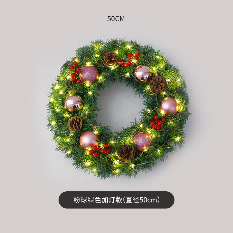 Amazon popular guirnalda de Navidad ratán 40/50/60cm decoración de Navidad Garland decoración escena diseño