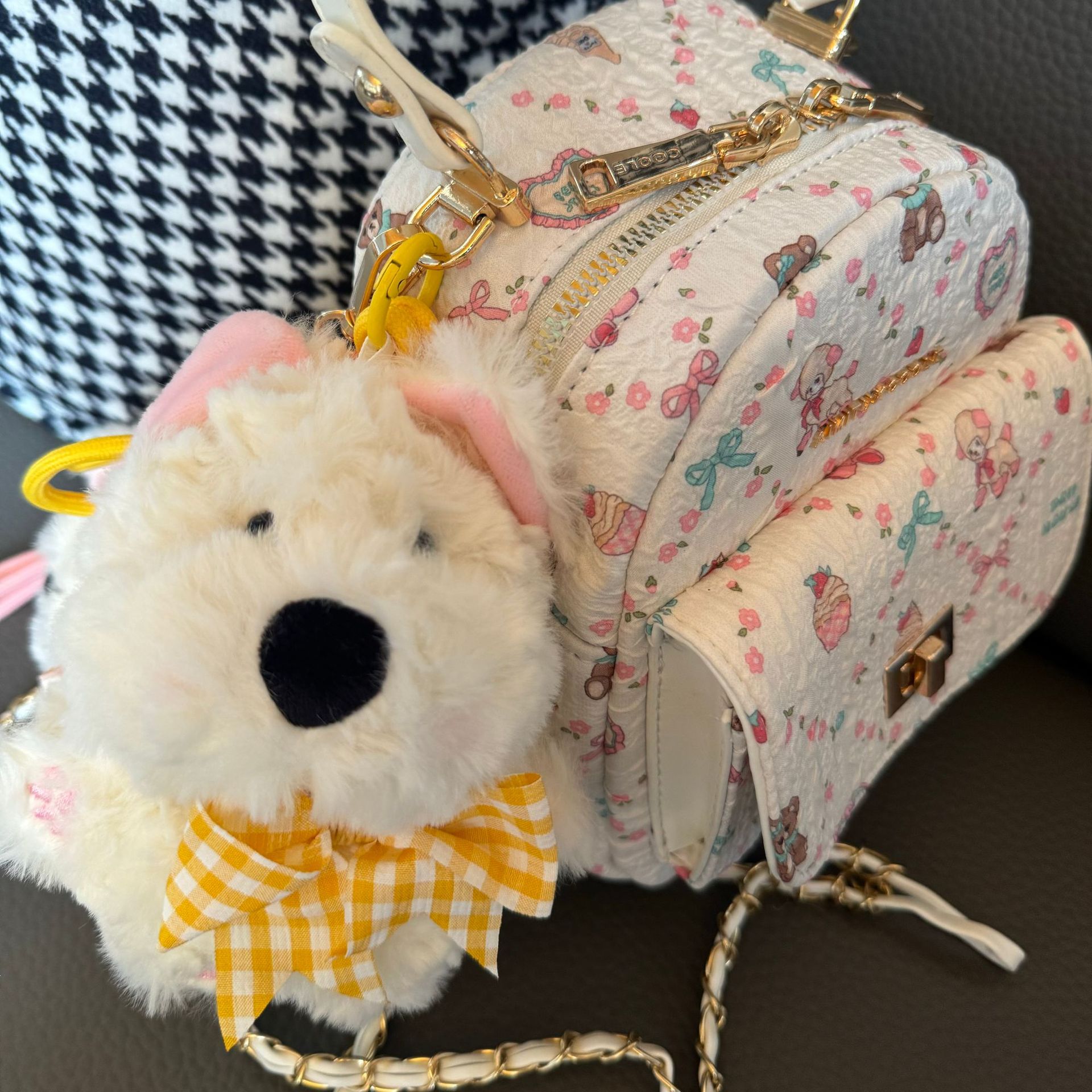 Nuevo West Highland colgante muñeca garabateado cachorro lindo muñeca mochila colgante creativo regalos para niños al por mayor image 10