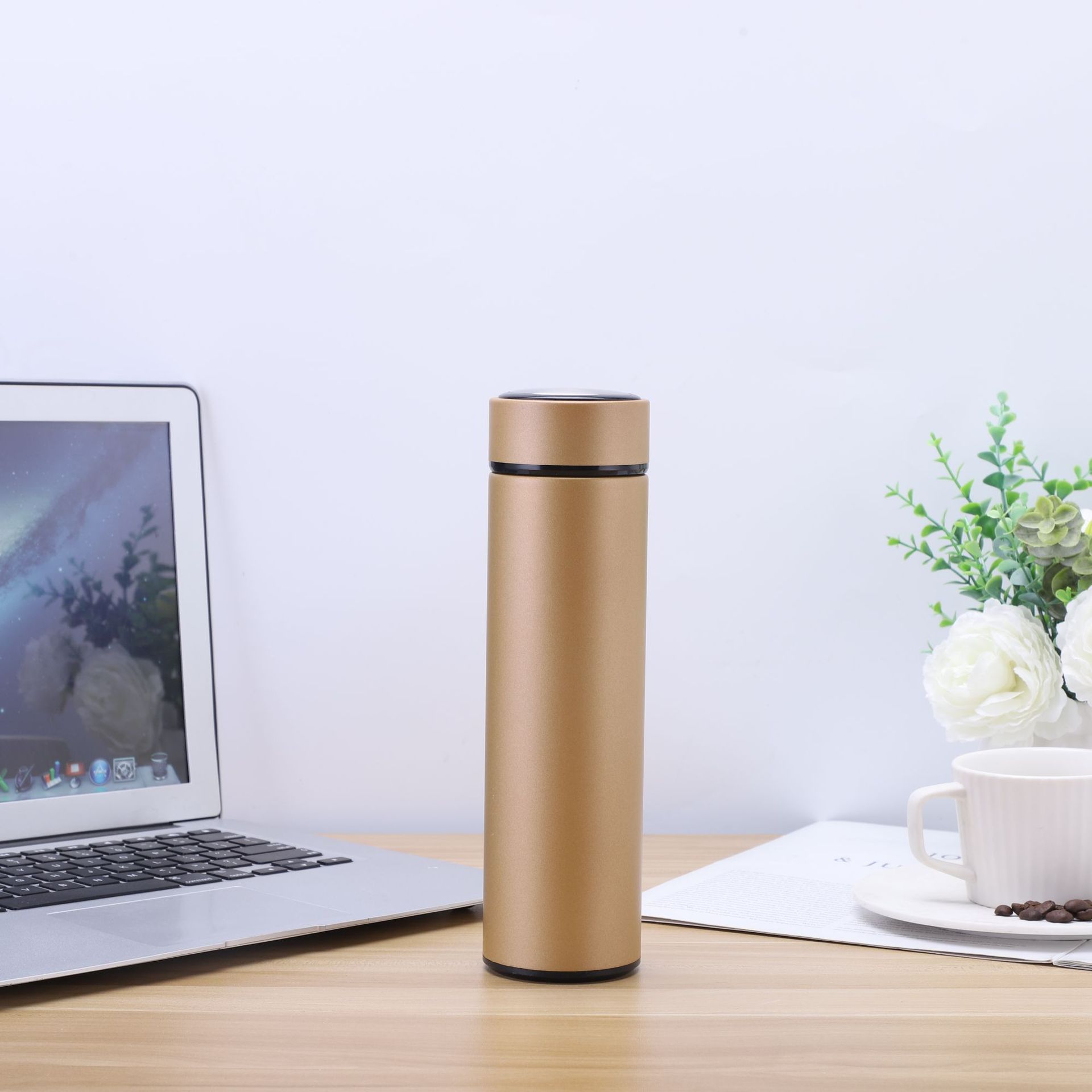 Taza inteligente 304 taza de vacío de acero inoxidable taza de separación de té taza de vacío de gran capacidad taza de agua de regalo LOGO