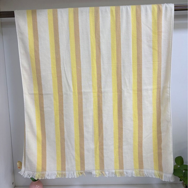 Manufacturer Wholesale Pure Cotton Yellow Khaki Light Brown Striped Jacquard Bath Towel Beach Towel Turkey Manufacturer Wholesale Pure Cotton Yellow Khaki Light Brown Striped Jacquard Bath Towel Beach Towel Turkey