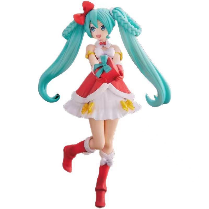 クリスマス初音フィギュア未来二次元筐体フィギュアデスクトップ置物女の子グッズプレゼント卸