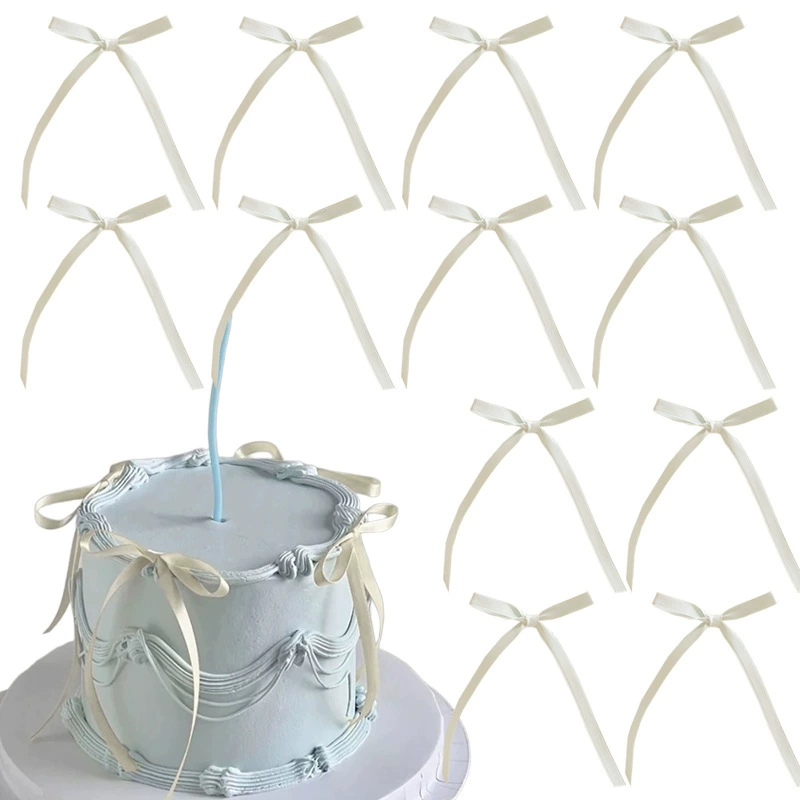 Аксессуары для волос в балетном стиле с лентой и бантом для девочек, милые аксессуары для волос с двойным хвостиком, украшение для торта, аксессуары для украшения рождественской елки