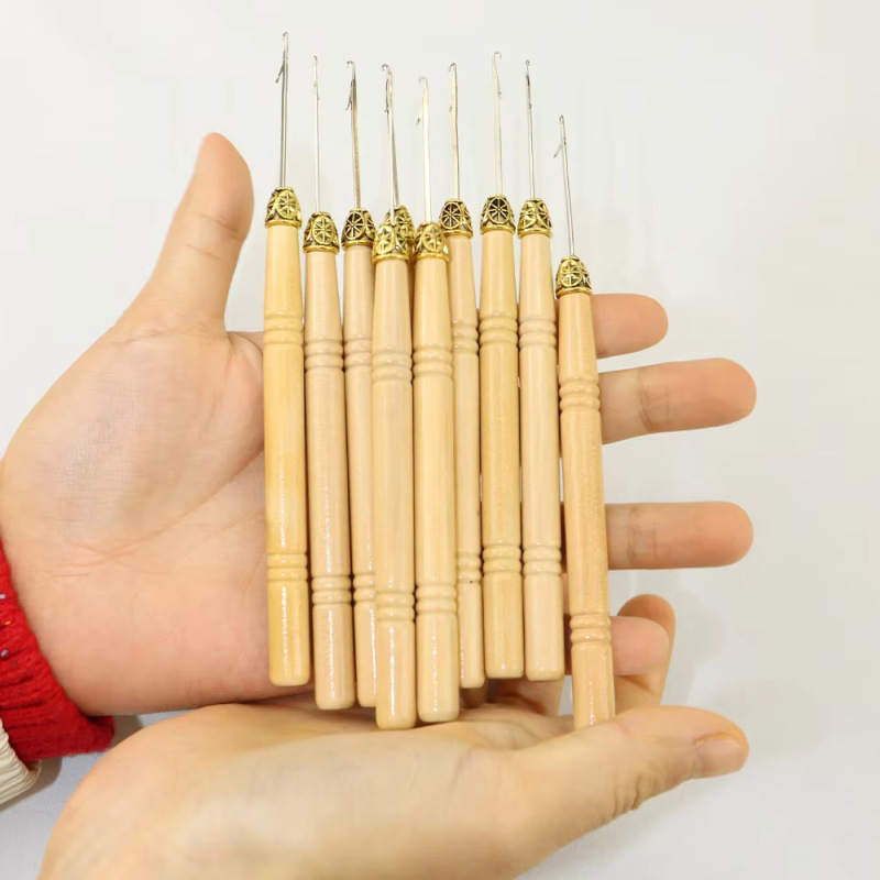 Wig Extending Tools Wood Crochet Crochet Bead Bead Maker Wooden Handle Crochet Metal Crochet Hair Tools Wig Extending Tools Wood Crochet Crochet Bead Bead Maker Wooden Handle Crochet Metal Crochet Hair Tools