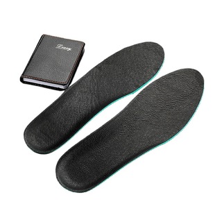 Leather Shoes Safety Shoes Sweat Absorbing Odor Deodorant Comfortable Breathable Shock Absorbing Sports Pigskin Hyboli Men's and Women's Insoles