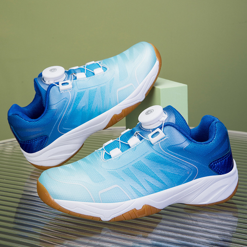 Nuevos zapatos de bádminton transfronterizos para niños y adolescentes ventilados, zapatos de tenis antideslizantes, zapatos de entrenamiento de tenis de mesa