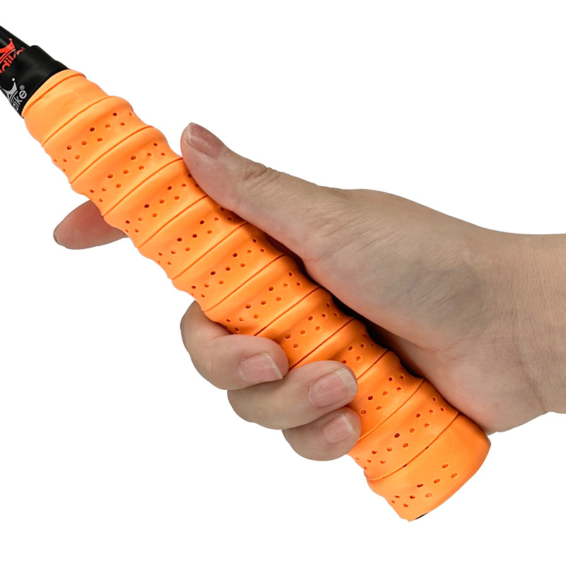 Cinta para empuñadura de raqueta de bádminton con refuerzo (quilla), nueva versión mejorada, absorbente, antideslizante, para tenis.