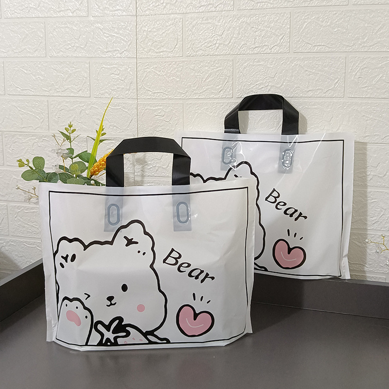 Tulip tienda de ropa bolso de compras simple ins bolsa de embalaje bolsa de plástico al por mayor