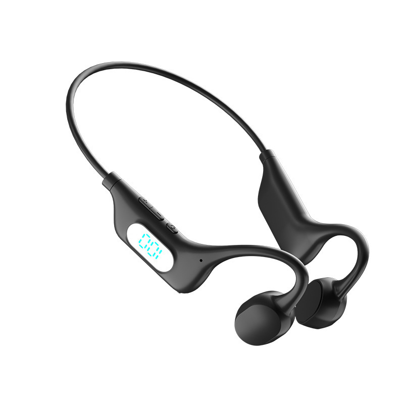 フェンシ厳選23スポーツBluetoothイヤホン、耳掛け式、非インイヤー型、ランニング用、防汗、デジタルディスプレイ、長時間バッテリー、カード挿入可能、越境販売|undefined