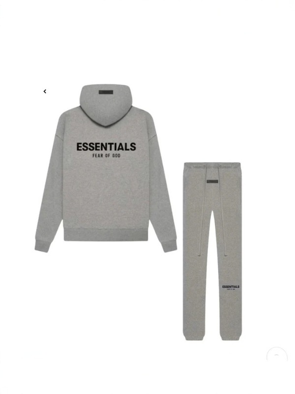 FOG ESSENTIALS 潮牌植绒印花连帽卫衣套装男春秋季宽松休闲|undefined