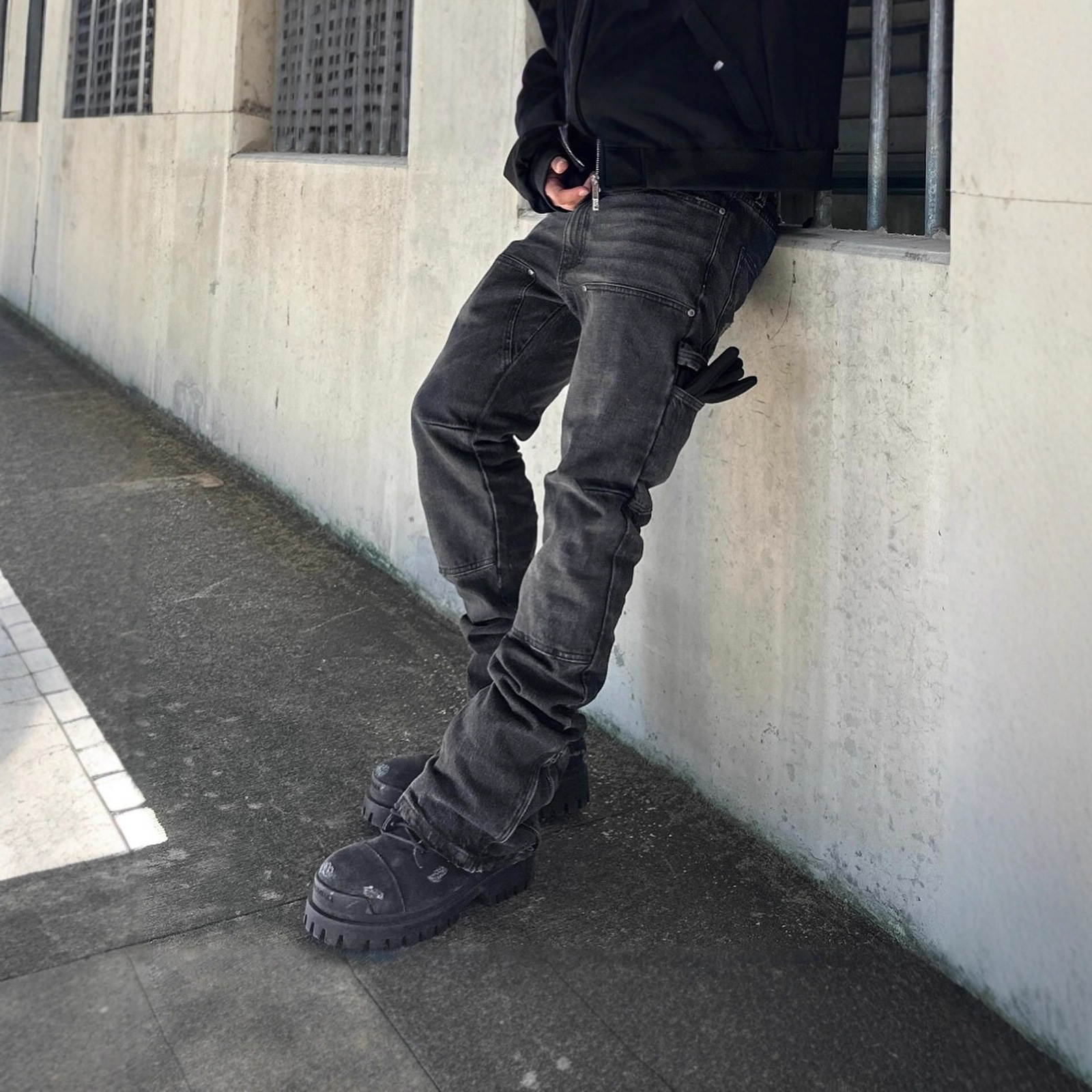 Pantalones Jeans para Hombre de Algodón Elástico para Uso Diario image 1