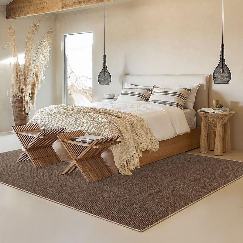 Sisal alfombra sala de estar mesa de café de algodón de lino costura nórdico estilo japonés casa tatami dormitorio balcón estudio alfombra