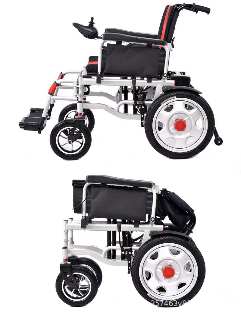 Wheelchair manufacturers Four-wheel scooter for the elderly and the disabled Foldable chair Intelligent electric wheel chair Foldable portable wheelchair