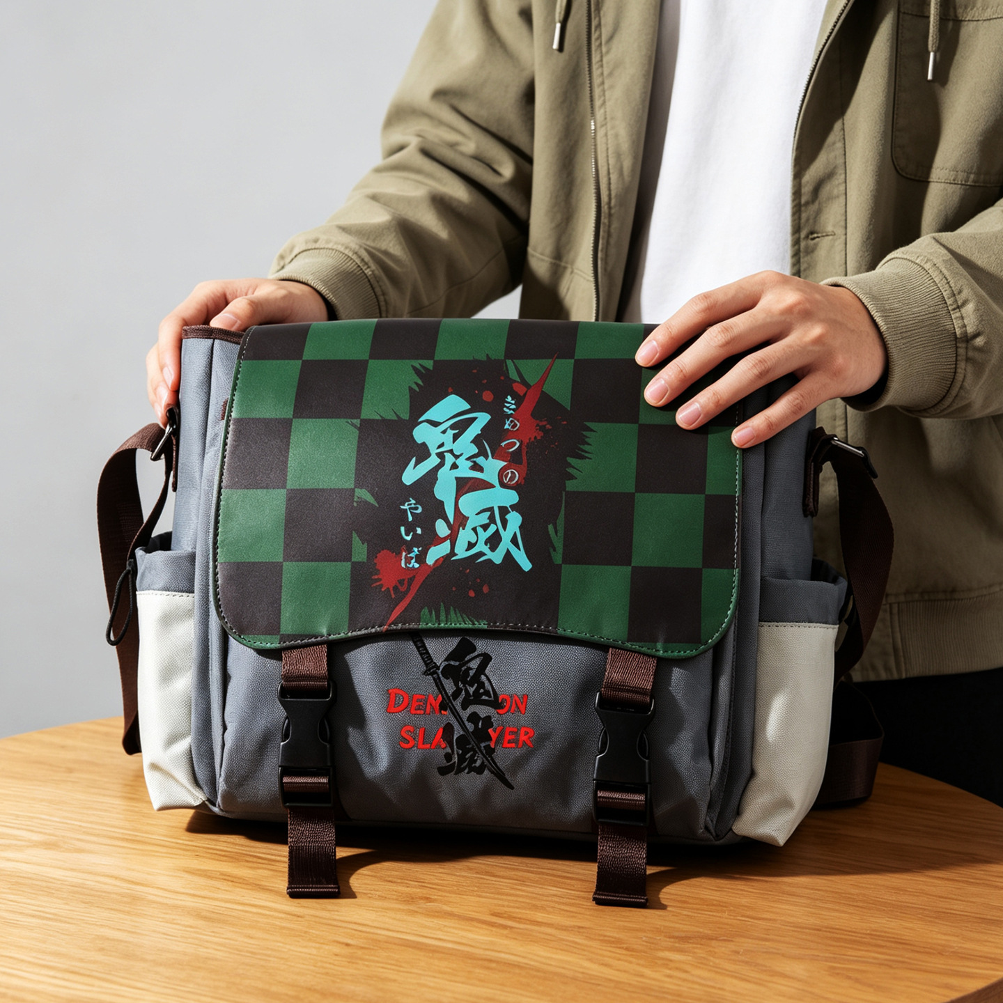 Bolso mensajero transfronterizo, bolso de hombro, bolso para computadora, bolso mensajero, bolso mensajero para exteriores, bolso mensajero para adolescentes, hombres y mujeres image 3