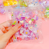 Cartoon cream resin with accessories, hairgrip, sealed bag, materials set, handmade