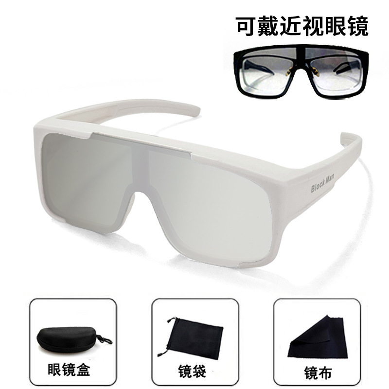 Серебряный лист в белой оправе