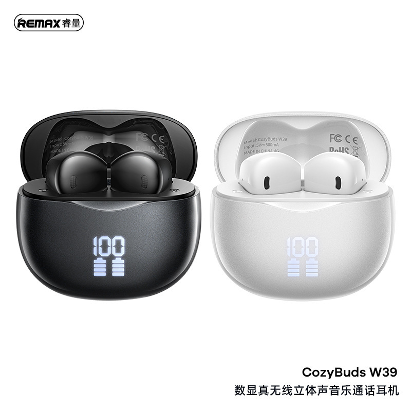 Remax電力量表示真無線bluetoothイヤホン長航続bluetooth 5.4携帯電話音楽無線イヤホン|undefined