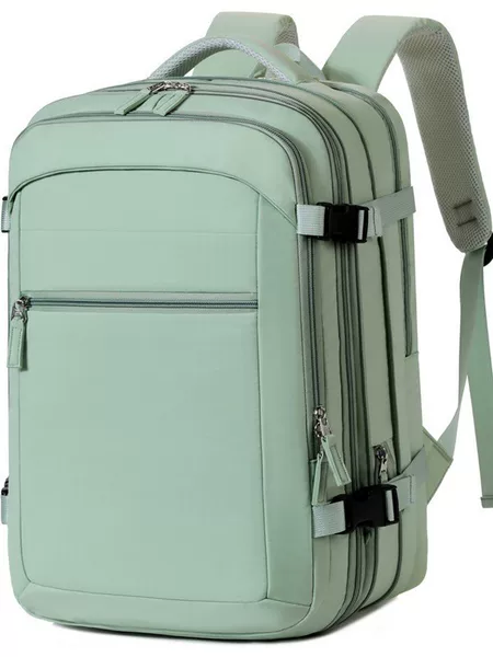 Cross-border business large-capacity multi-functional dry-wet separation independent computer compartment expandable vacuum compression backpack