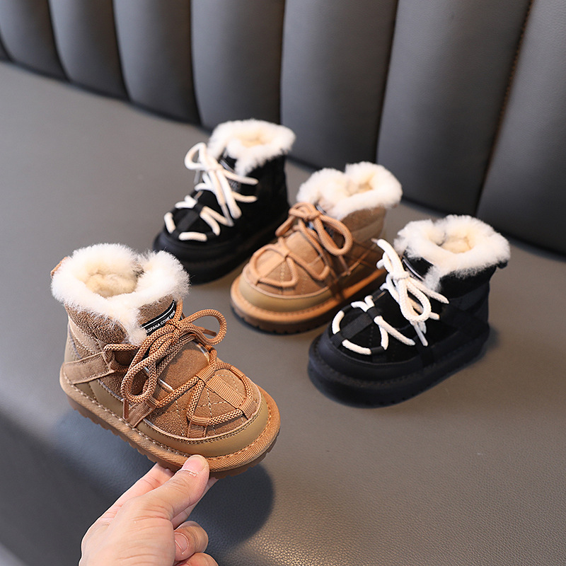 Children's winter warm low boots for boys
