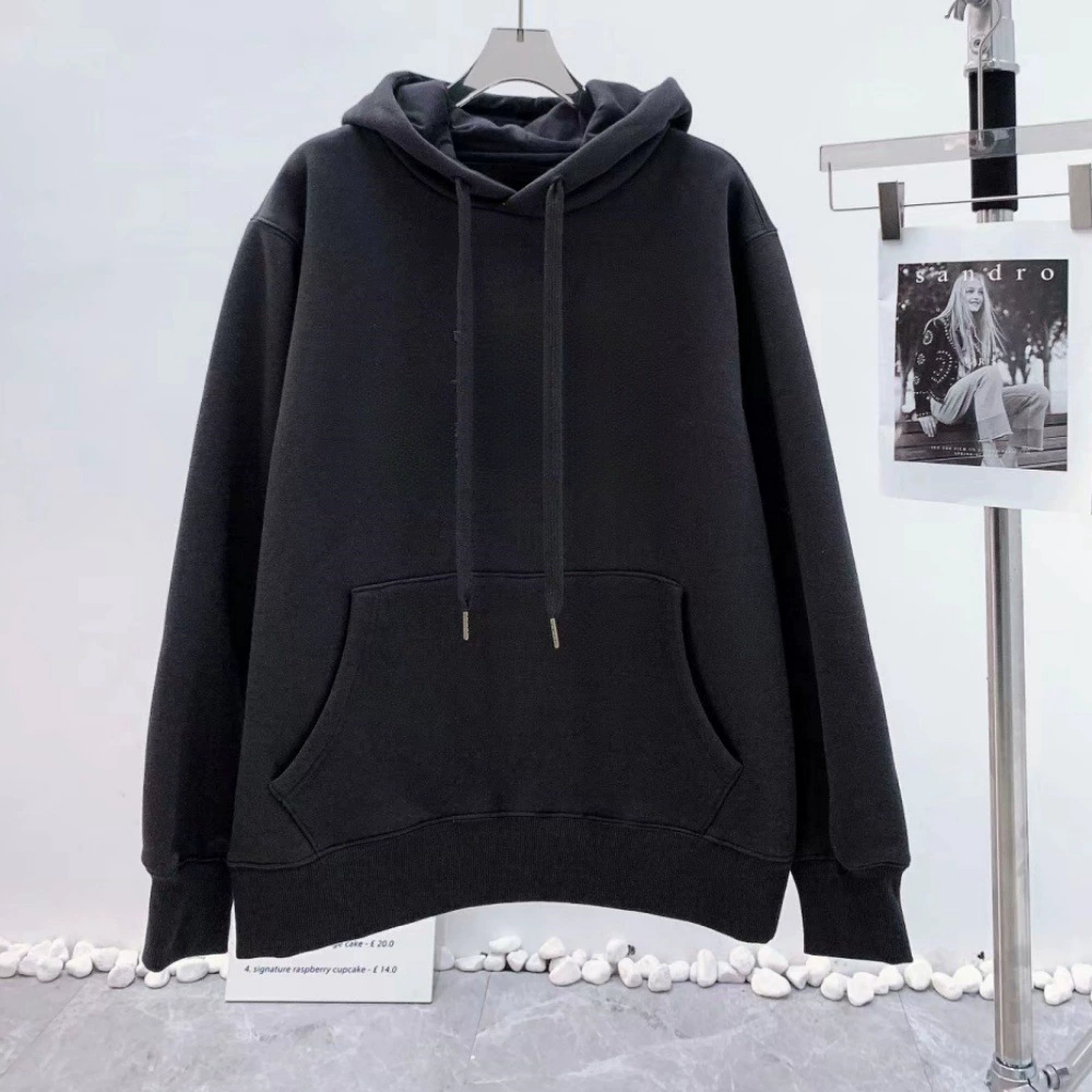 Осенние и зимние бархатные толстовки с капюшоном для мужчин и женщин, студенческие карманы, повседневные утягивающие толстовки с длинными рукавами, бесшовные дропшиппинг