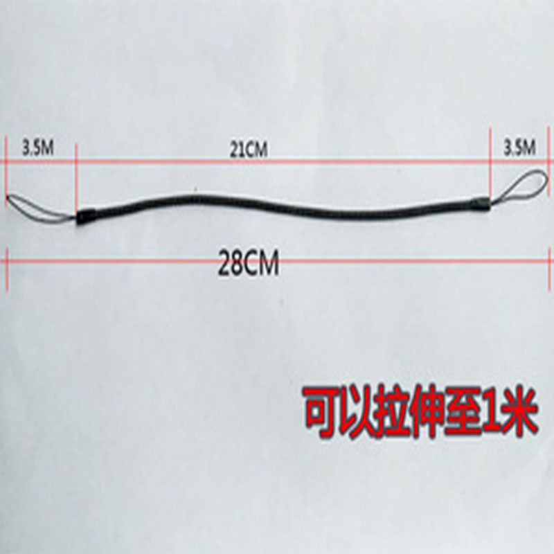 厂家热销塑料弹簧绳塑胶透明塑料弹簧绳PU黑色弹簧挂绳弹力绳