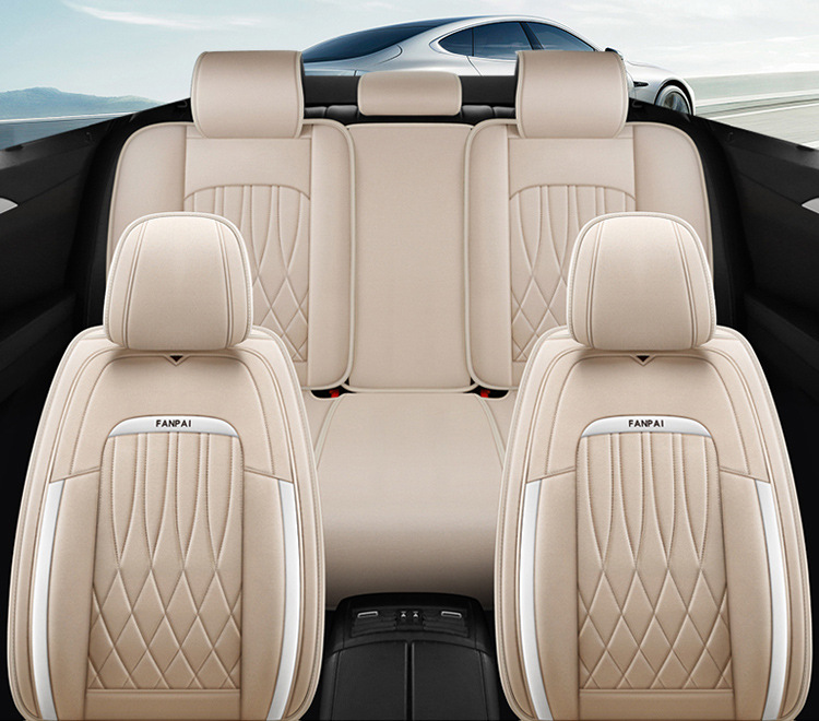 Cross-Border Linen Breathable Car Seat Cover Cushion Universal Four-Season Full-Cover Seat Cover Cushion Comfortable Rear Seat
