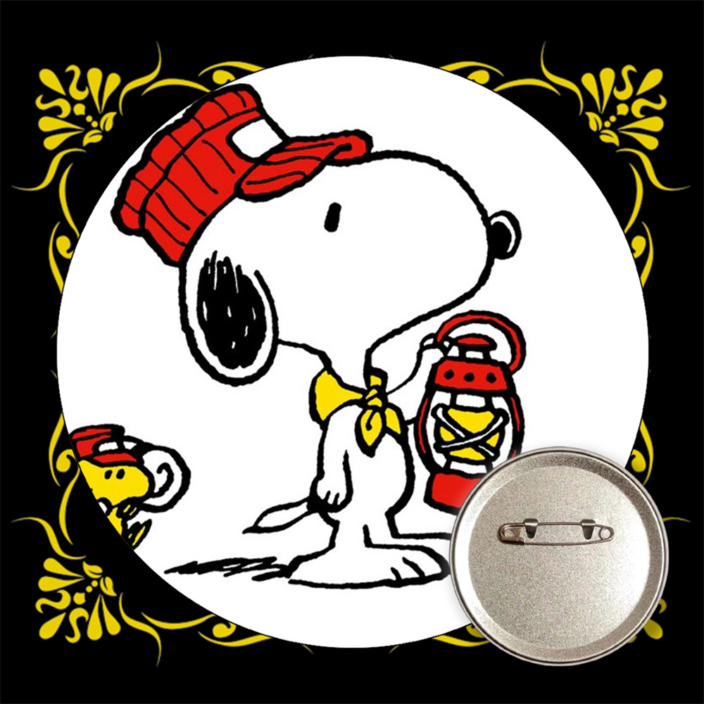 Snoopy bar transfronterizo insignia broche de estaño metal medallas conmemorativas anime periferia al por mayor