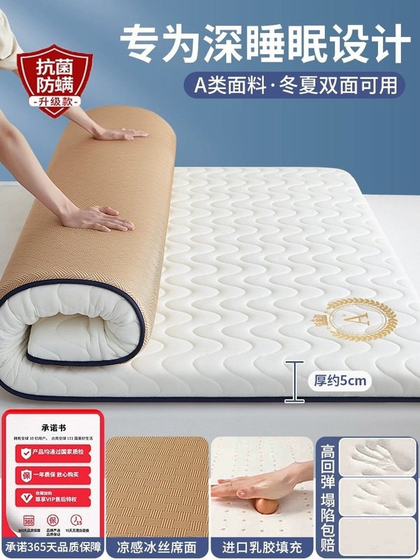 乳胶记忆棉床垫家用卧室租房软垫180x200床褥垫学生宿舍单人5|undefined