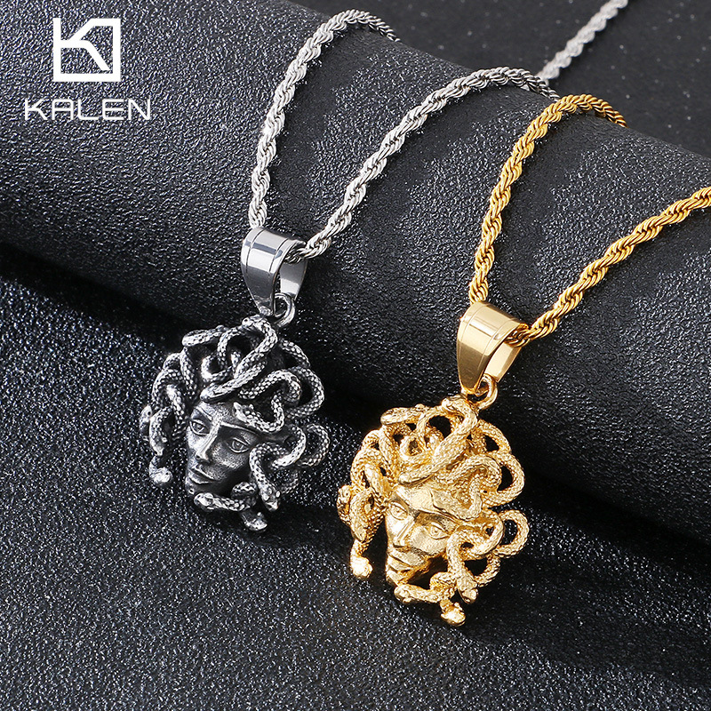 Ретро подвеска в стиле хип-хоп из нержавеющей стали, европейский стиль