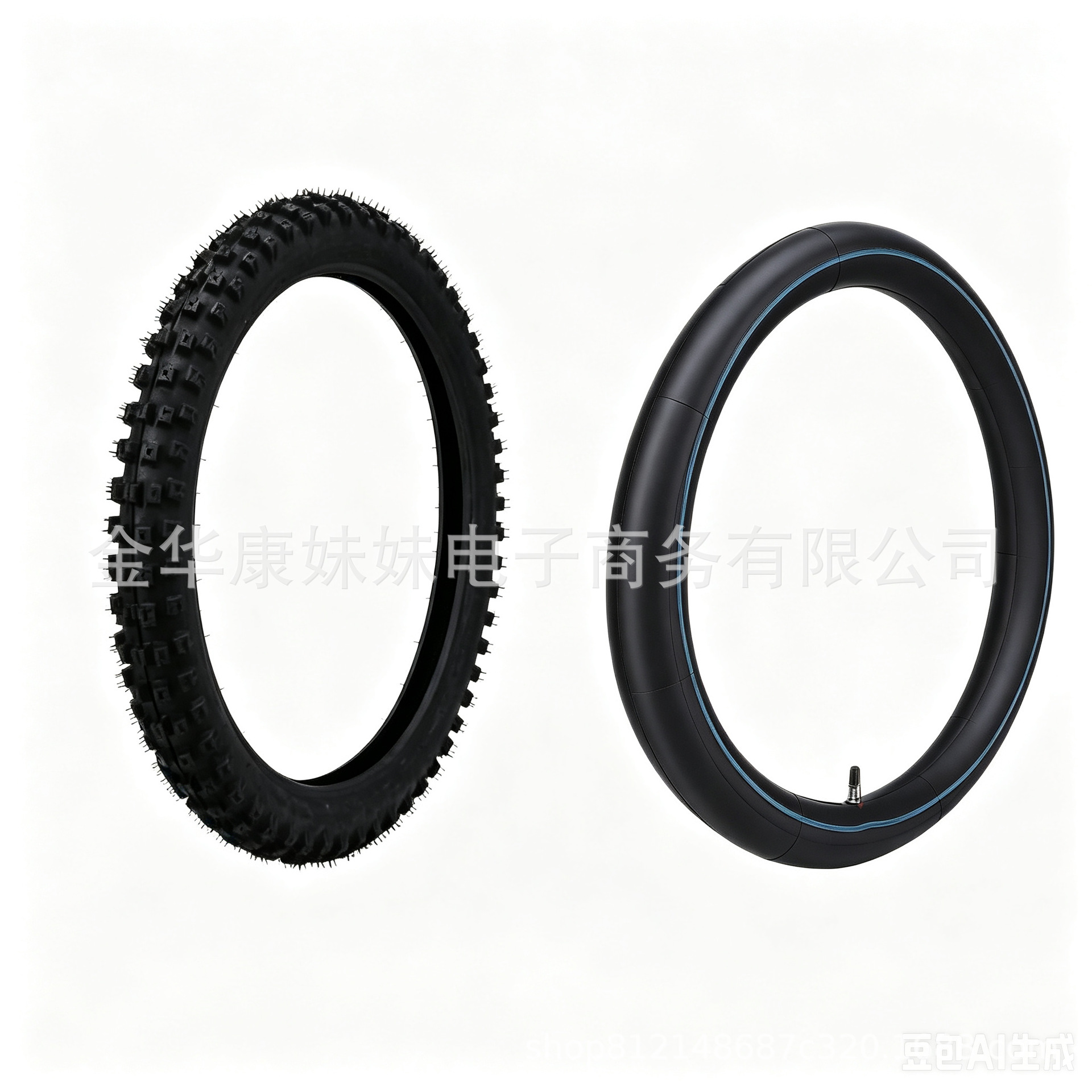 70/100-19 model off-road motorcycle outer tire + inner tube set