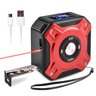 Intelligent Laser Tape Measure Rangefinder Aluminum Alloy 40 m Infrared Measuring Room Laser Tape Measure Rangefinder