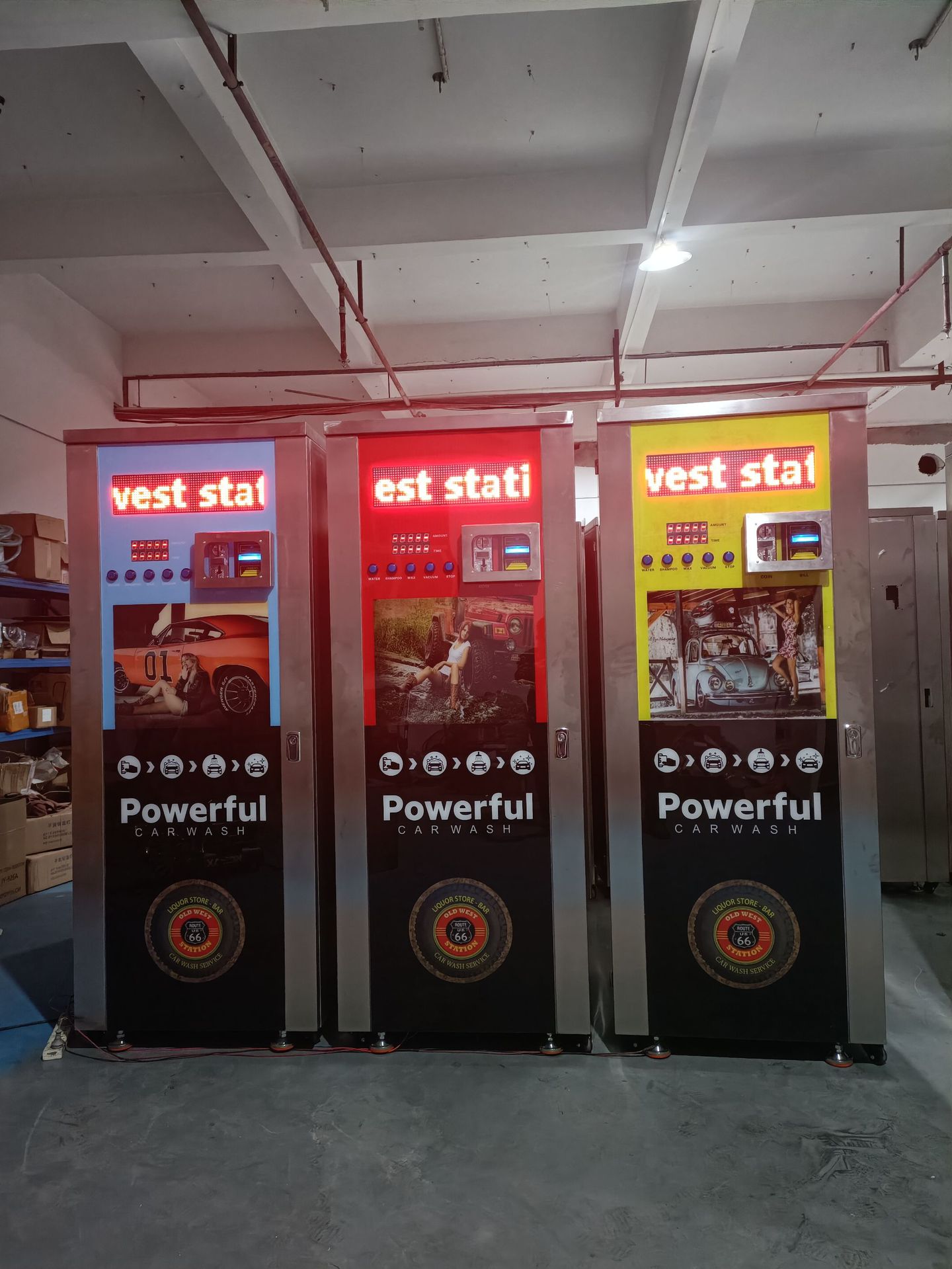 24-Hour Self-Service Vertical Car Wash Machine for Residential Areas, Commercial Use, Unmanned Intelligent Fully Automatic Car Wash Machine, Shared All-In-One Machine
