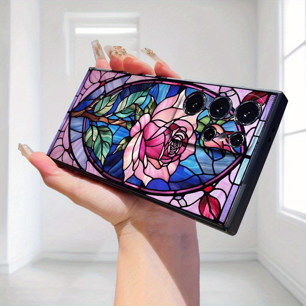 Samsung S25ULTRA estuche de teléfono A17 flor esmerilado S26 estuche de protección S24 estuche suave TPU A07