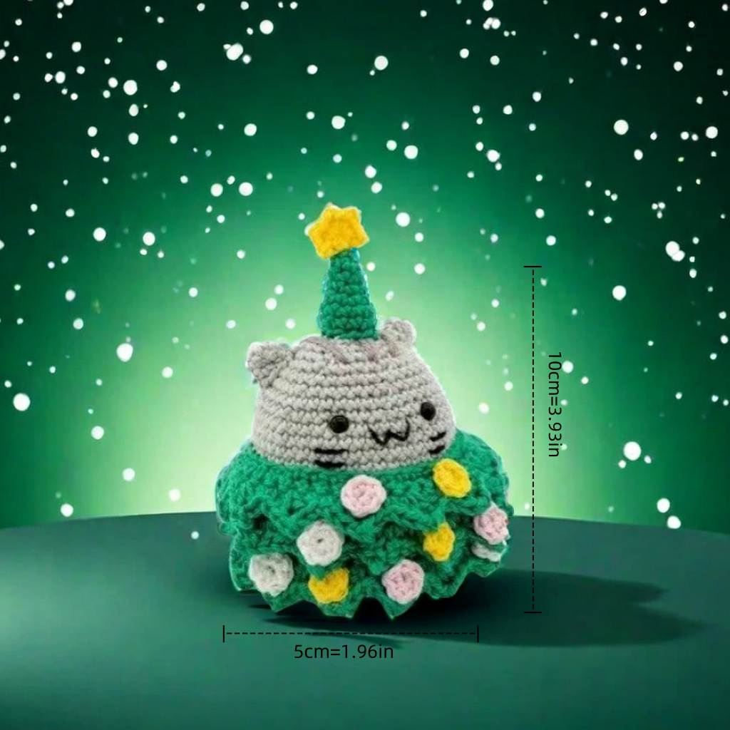 跨境热销可爱编织万圣节圣诞树玩偶 DIY手工制作钩针毛线包材料包