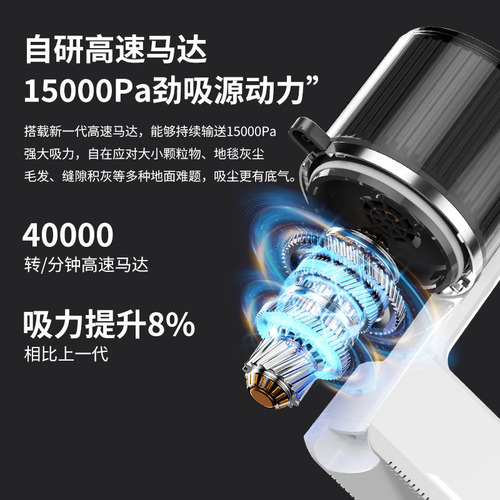 Wireless Home Vacuum Handheld High Suction Long Handle Folding Sweeping Vacuum Pet Vacuum Cleaner