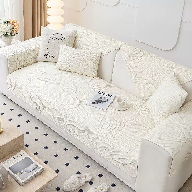 sofa cover scandinavian four‑season non‑slip seat protector, pillow/pillowcase options, multiple sizes